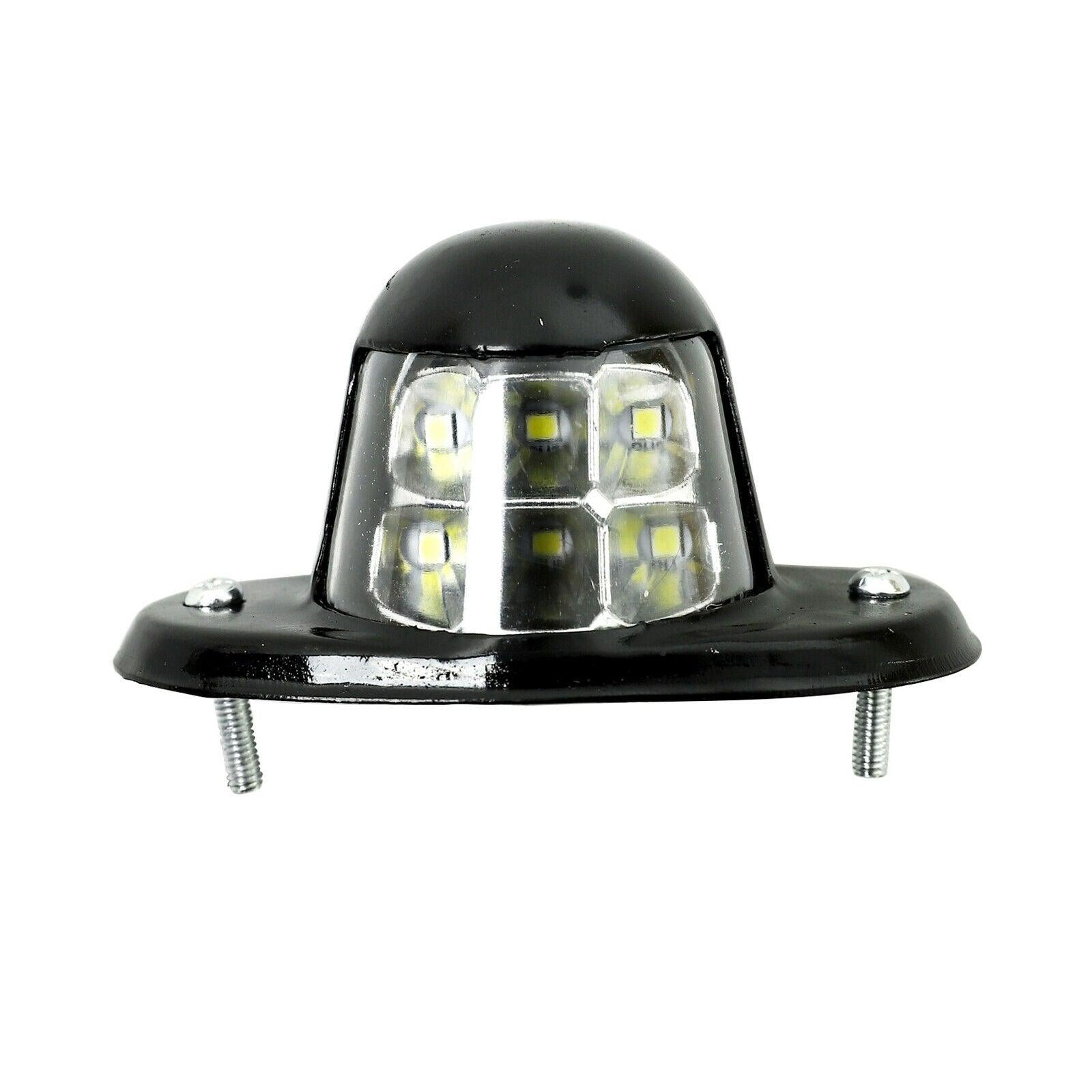1Pc LED License Plate Tag Light 6-SMD Fit Car Van Trailer Trucks 12V White - www.blackhorse-racing.com
