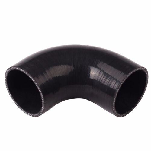 Silicone 90 degree Elbow hose ID 64mm 2.5" inch INTAKE INTERCOOLER PIPE Black - www.blackhorse-racing.com