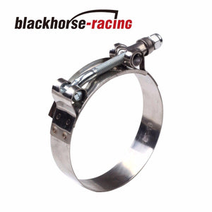 100PCS 301 Stainless Steel T Bolt Clamps Clamp ID 2.25" 57MM Intercooler Intake - www.blackhorse-racing.com