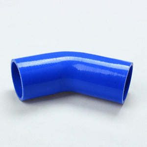 2.5" 63mm 45 degree Turbo/Intake/Intercooler 4-PLY Silicone Coupler Hose BLUE - www.blackhorse-racing.com