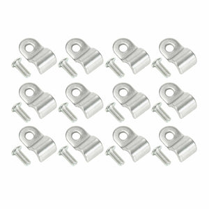 24pcs 1/4" Stainless Steel Brake Line Clamp & Screw Street Rod Custom Dune Buggy - www.blackhorse-racing.com