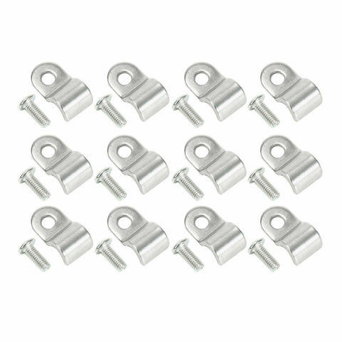 24pcs 1/4" Stainless Steel Brake Line Clamp & Screw Street Rod Custom Dune Buggy - www.blackhorse-racing.com