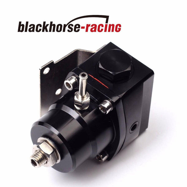 BK Adjustable Fuel Pressure Regulator&100psi Gauge Kit 6AN Fitting End Universal - www.blackhorse-racing.com