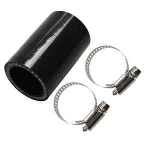 1" ID High Temp Exhaust Clamp for Yamaha Blaster YZ80 YZ125 YZ250 BLACK x 1 pc - www.blackhorse-racing.com