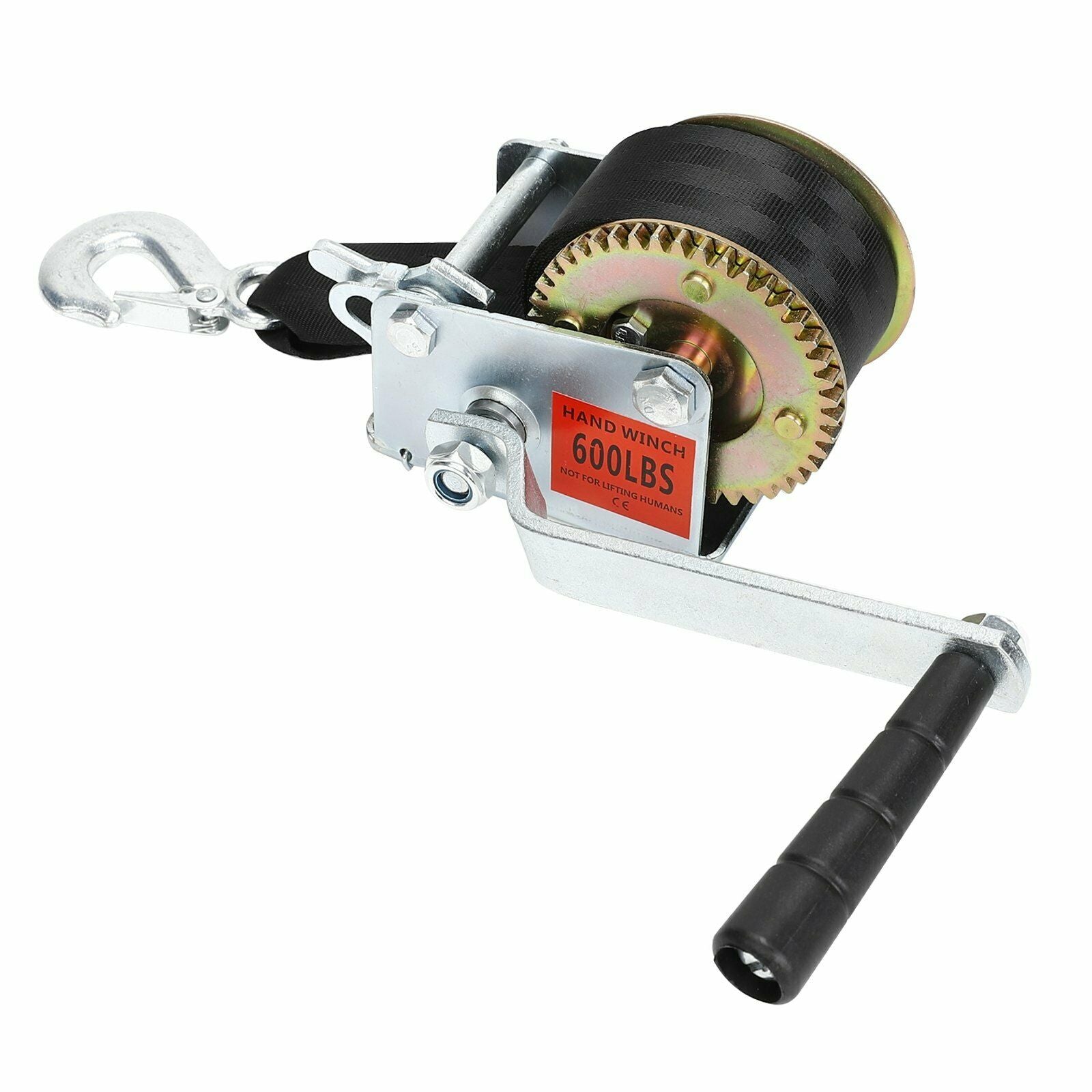 600LBS Hand Winch Hand Winch Crank Gear Winch Heavy Duty ATV Trailer Boat New - www.blackhorse-racing.com