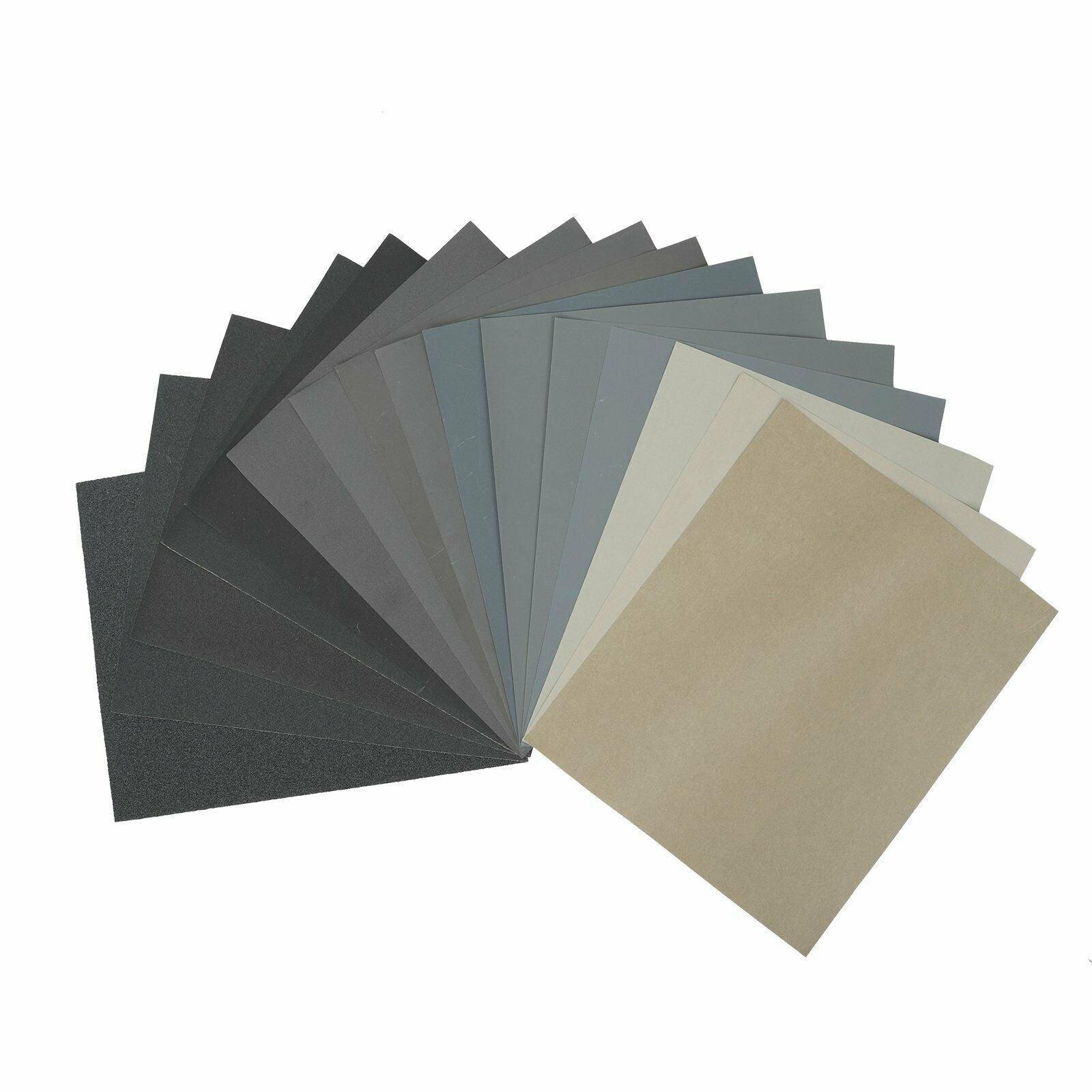 Grits320 100PC 9x11 SANDING SHEETS Wet/Dry Silicon Carbide Waterproof Sandpaper - www.blackhorse-racing.com