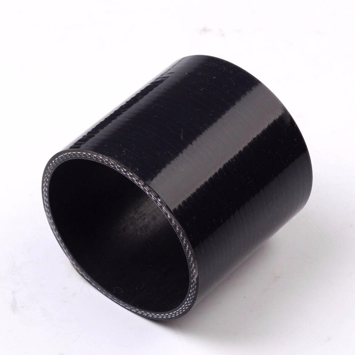 2.25" 4-PLY STRAIGHT SILICONE TURBO/INTAKE PIPE COUPLER REDUCER HOSE BLACK 2 1/4 - www.blackhorse-racing.com