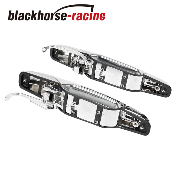 Fit Chevy Pickup Truck Pair Rear Left&Right Exterior Outside Door Handle Chrome