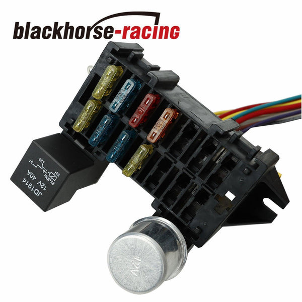 NEW 8 CIRCUIT WIRE HARNESS MUSCLE CAR HOT ROD STREET ROD RAT ROD UNIVERSAL - www.blackhorse-racing.com