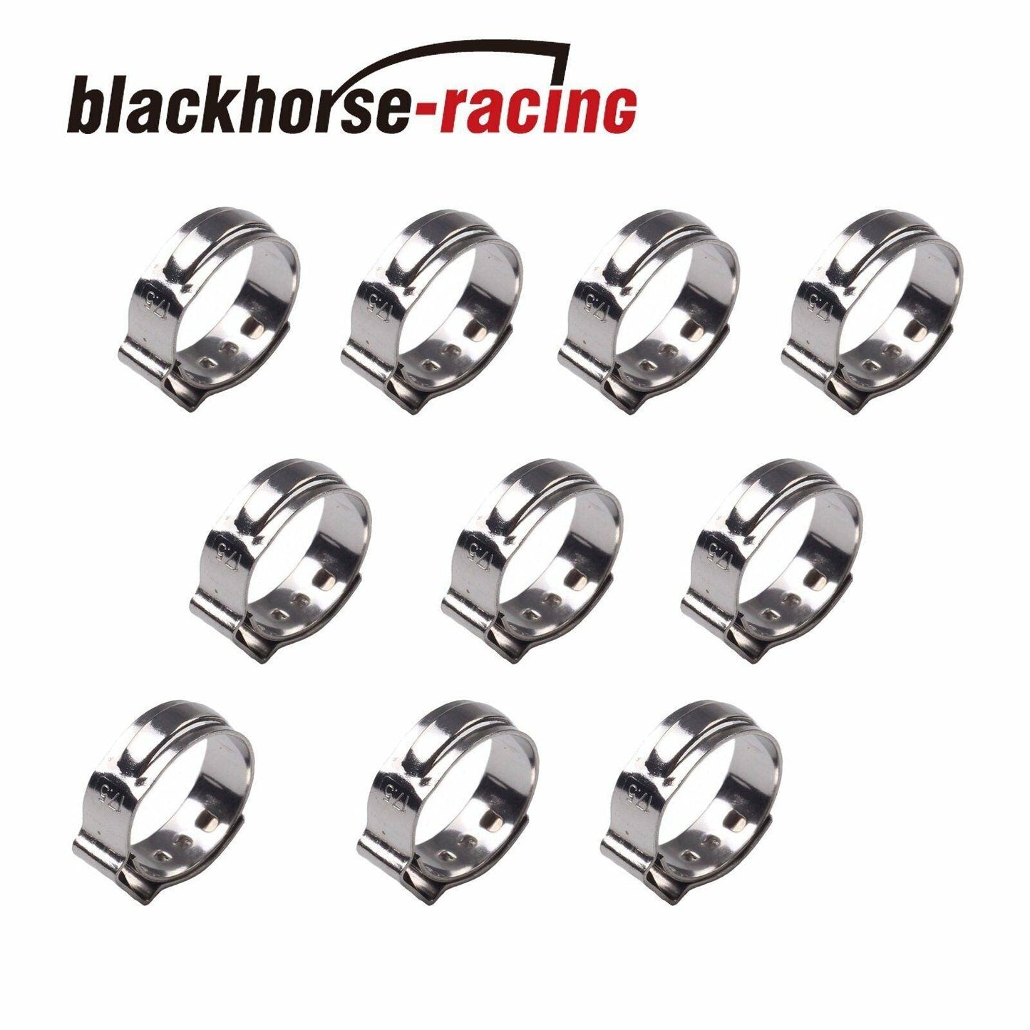 100X 1/2‘’ PEX Clamp Cinch Rings Crimp Pinch Fittings 304 Stainless Steel - www.blackhorse-racing.com