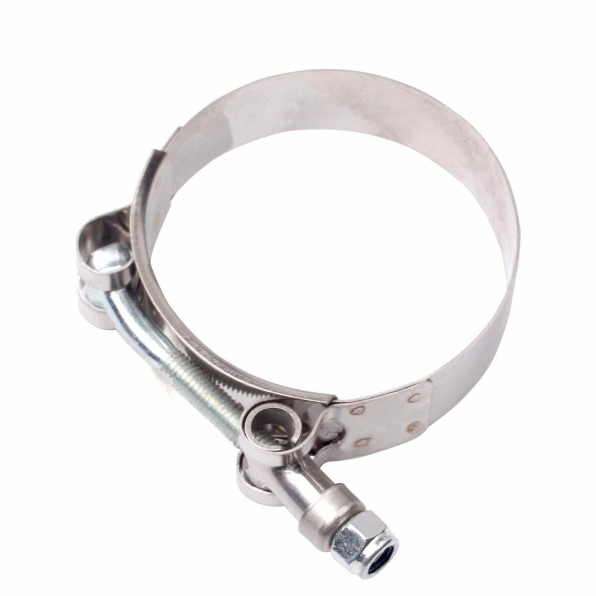 1PC 95mm-103mm 301 Stainless Steel T-Bolt Clamp For ID:3.5" 89mm Silicone Hose - www.blackhorse-racing.com