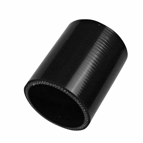 Black Straight Silicone Hose Pipe 3.5" to 3 1/2" 89mm Intercooler Coupler Turbo - www.blackhorse-racing.com