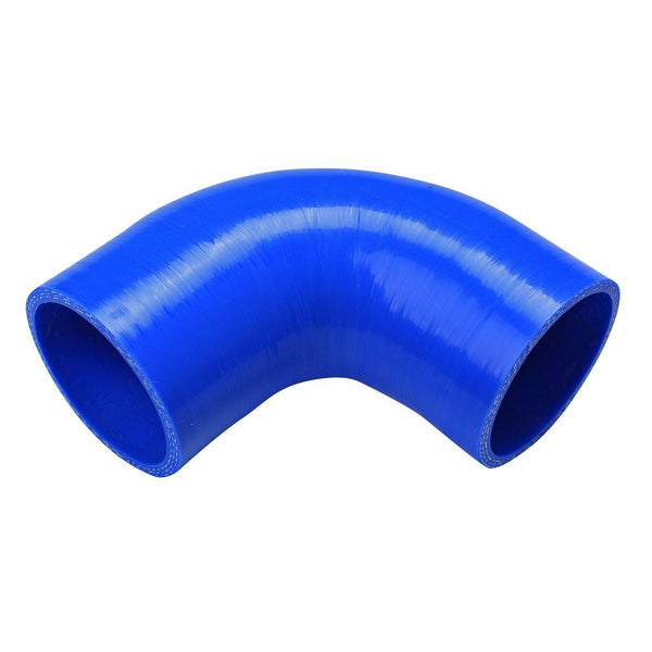 1.5" To 1 1/2" 90 Degree Elbow Silicone Joiner Hose 38mm Turbo Coupler Pipe Blue - www.blackhorse-racing.com