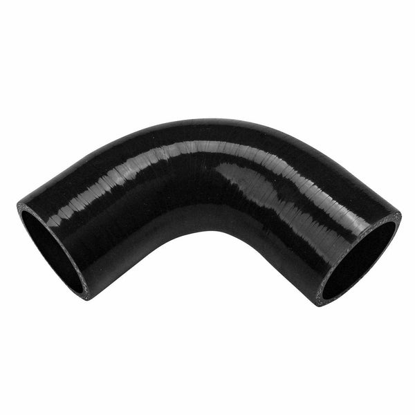 4ply 2.25" 57mm 90D 5mm High Performance Coupler Black Universal Silicone Hose - www.blackhorse-racing.com