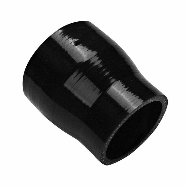 Black 2 3/4"-3" Straight Reducer Silicone Coupler Hose 70-76mm Exhaust Pipe - www.blackhorse-racing.com