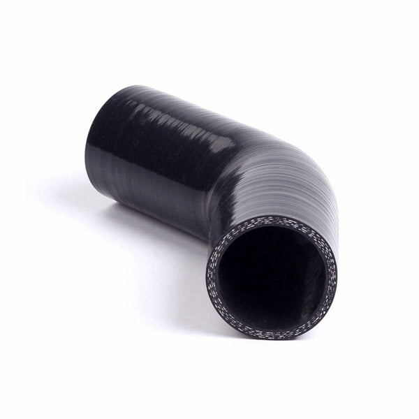 2.75" to 2.75" Inch 45 Degree Silicone Hose 70mm Elbow Turbo Pipe Black - www.blackhorse-racing.com