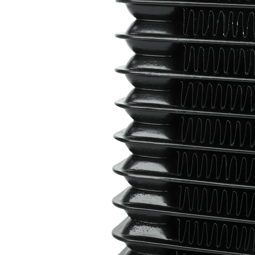 15 Row Engine Trans Transmission 10AN Universal Oil Cooler Black - www.blackhorse-racing.com