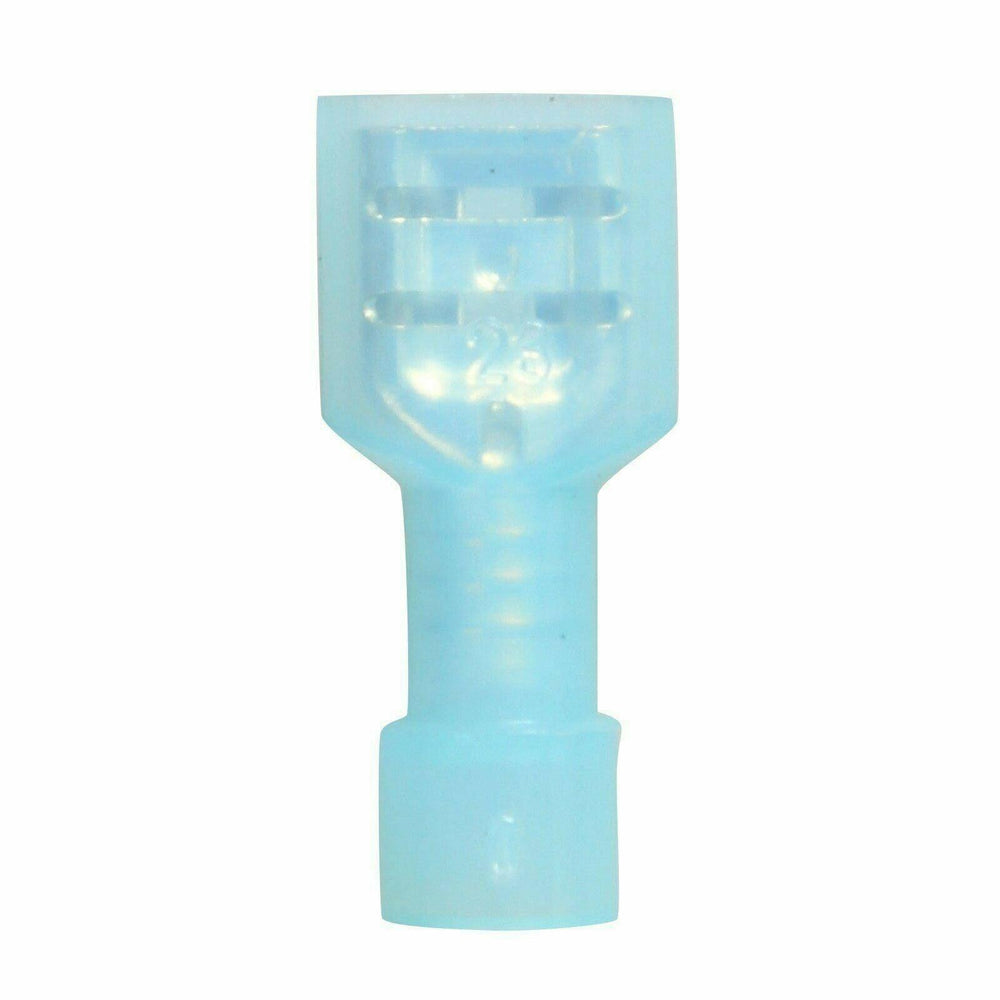 50pcs 1/4" Blue Fully Insulate Female Electrical Spade Crimp Connector Terminal - www.blackhorse-racing.com
