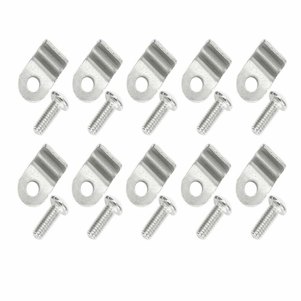 20pc 3/16" Brake Line Clamp & Screw Street Rod Custom Dune Buggy Stainless Steel - www.blackhorse-racing.com