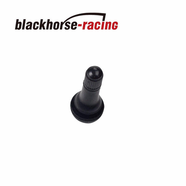 100 Pc Black Rubber MOST POPULAR VALVE TR 413 Snap-In Tire Valve Stems Short - www.blackhorse-racing.com