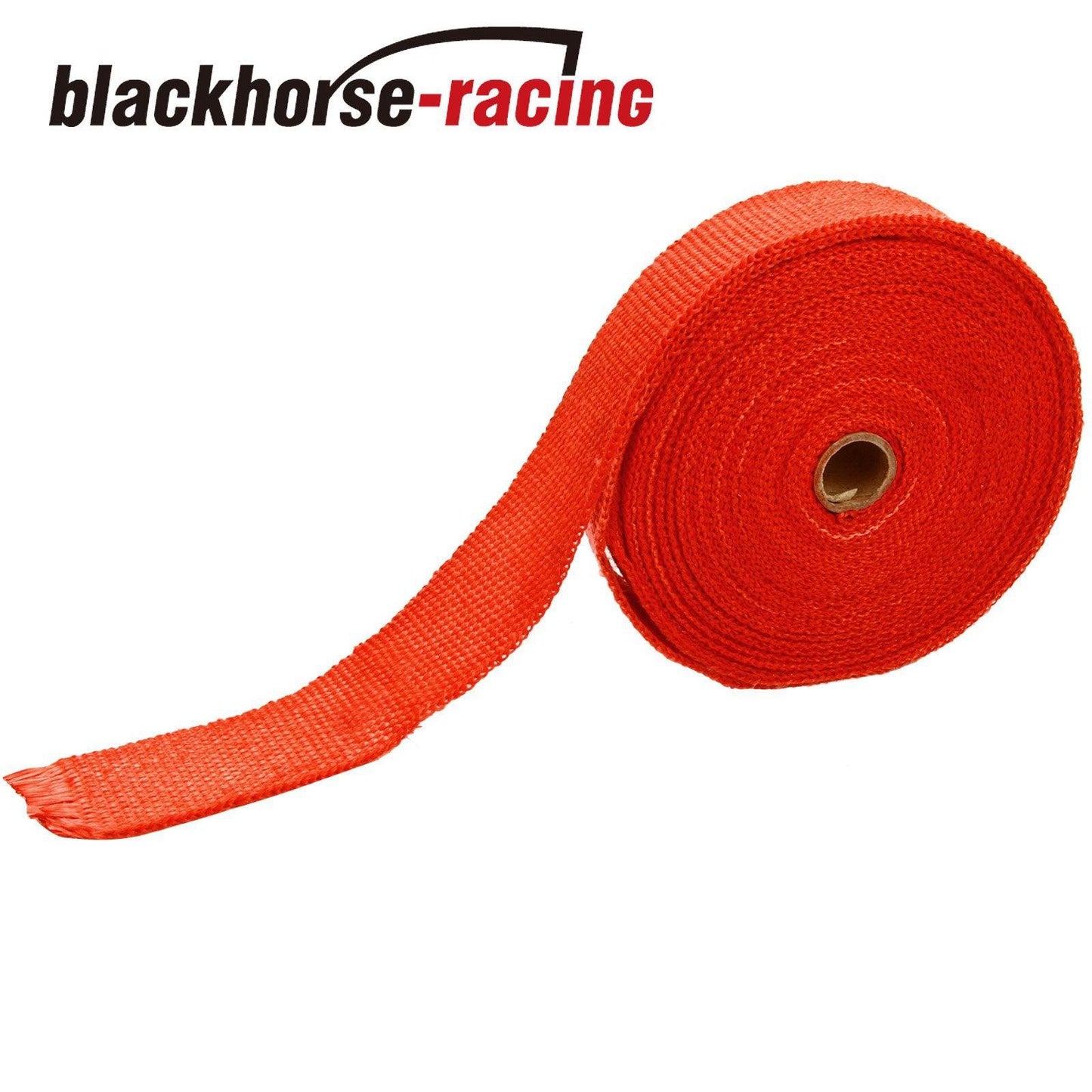 
                  
                    Red 2'' x 50FT (15M) Exhaust Header Fiberglass Heat Wrap Tape w/10 Steel Ties - www.blackhorse-racing.com
                  
                