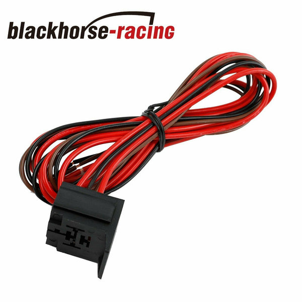 12V ADJUSTABLE ELECTRIC RADIATOR FAN THERMOSTAT CONTROL RELAY WIRE HARNESS KIT - www.blackhorse-racing.com