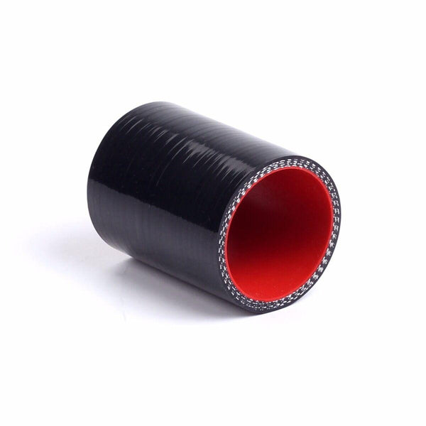 51mm Straight Silicone Hose Pipe Black Red 2" Intercooler Radiator Coupler Turo - www.blackhorse-racing.com