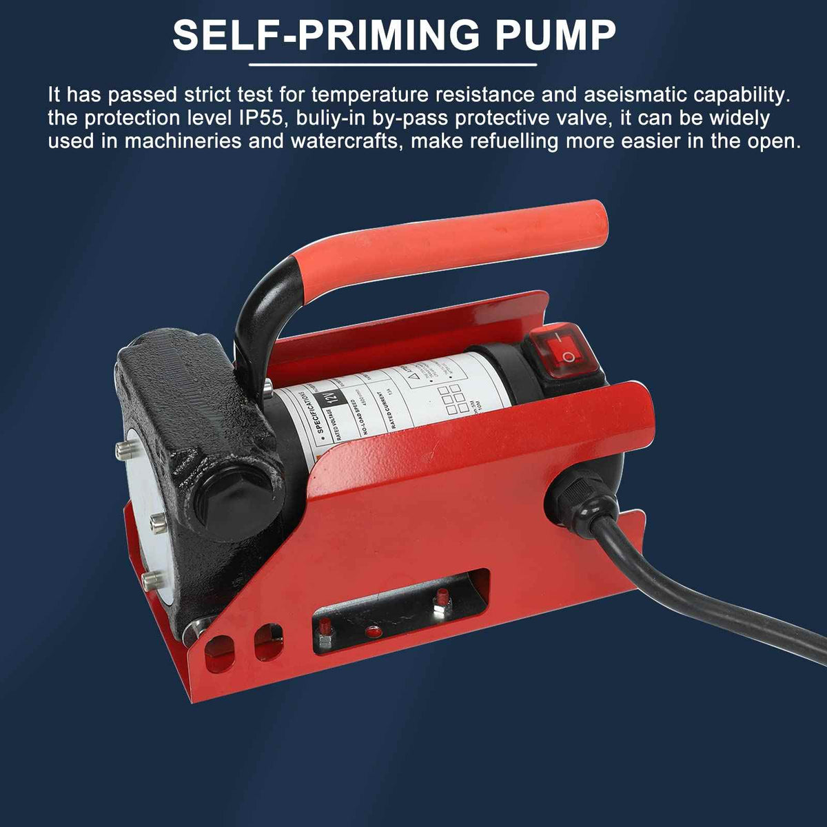 Electric Fuel Transfer Pump With Pump Fit Diesel Gas Fuel Oil