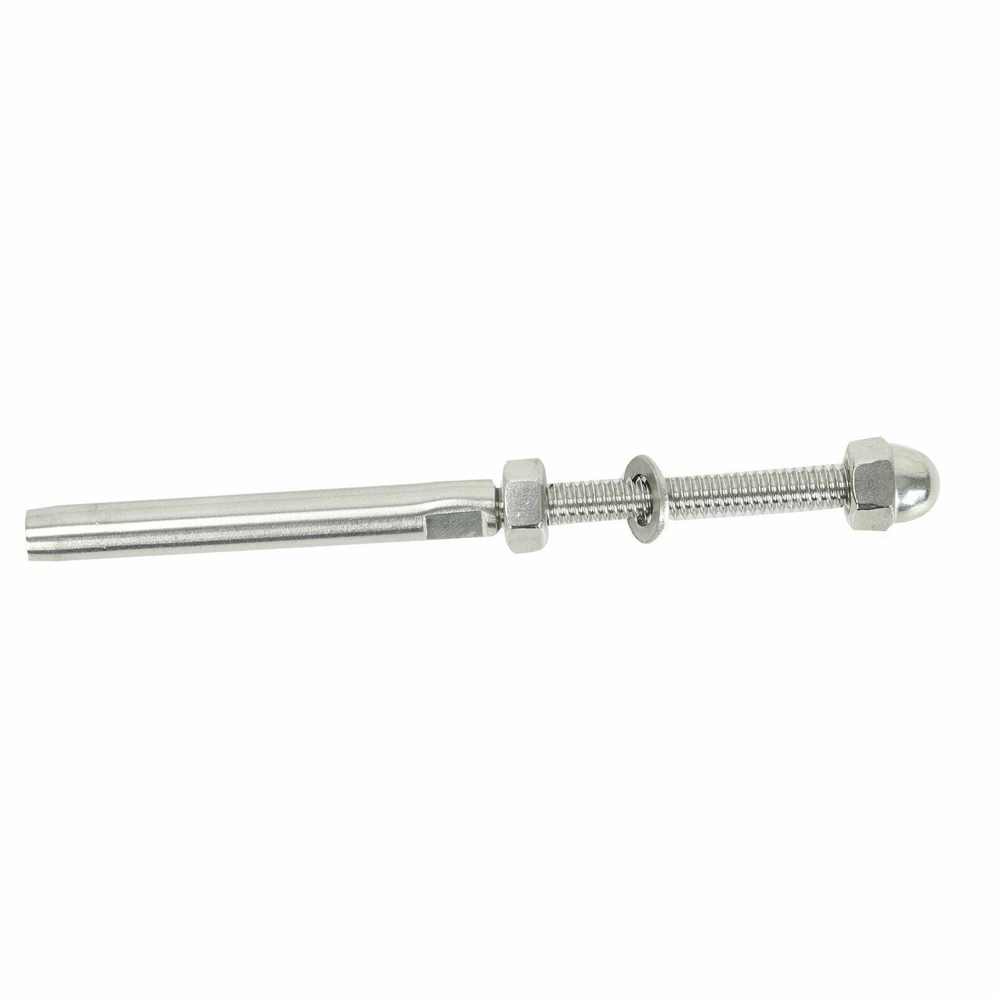 
                  
                    T316 Stainless Steel Swage Threaded Tensioner End Fitting 3/16" Cable Railing x5 - www.blackhorse-racing.com
                  
                
