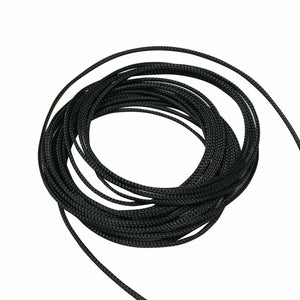 100 FT 3/4" Expandable Wire Cable Sleeving Sheathing Braided Loom Tubing Black - www.blackhorse-racing.com