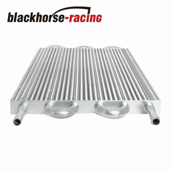 Aluminum 6 Row Radiator Remote Transmission Oil Cooler & 10" Cooling Fan w/ Kit - www.blackhorse-racing.com