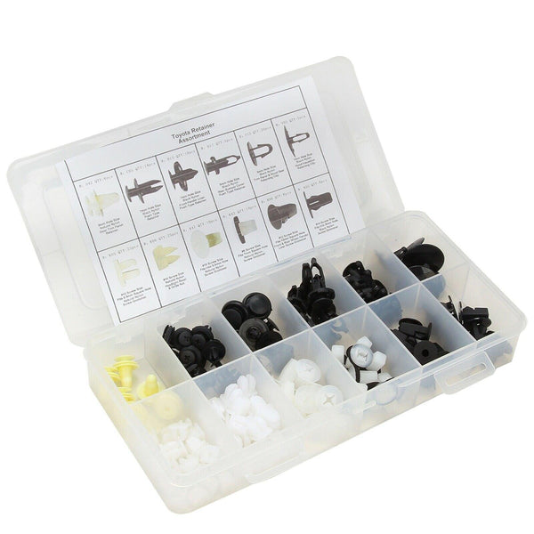 FITS TOYOTA FENDER DOOR HOOD BUMPER TRIM CLIP BODY RETAINER ASSORTMENT 146 PCS - www.blackhorse-racing.com