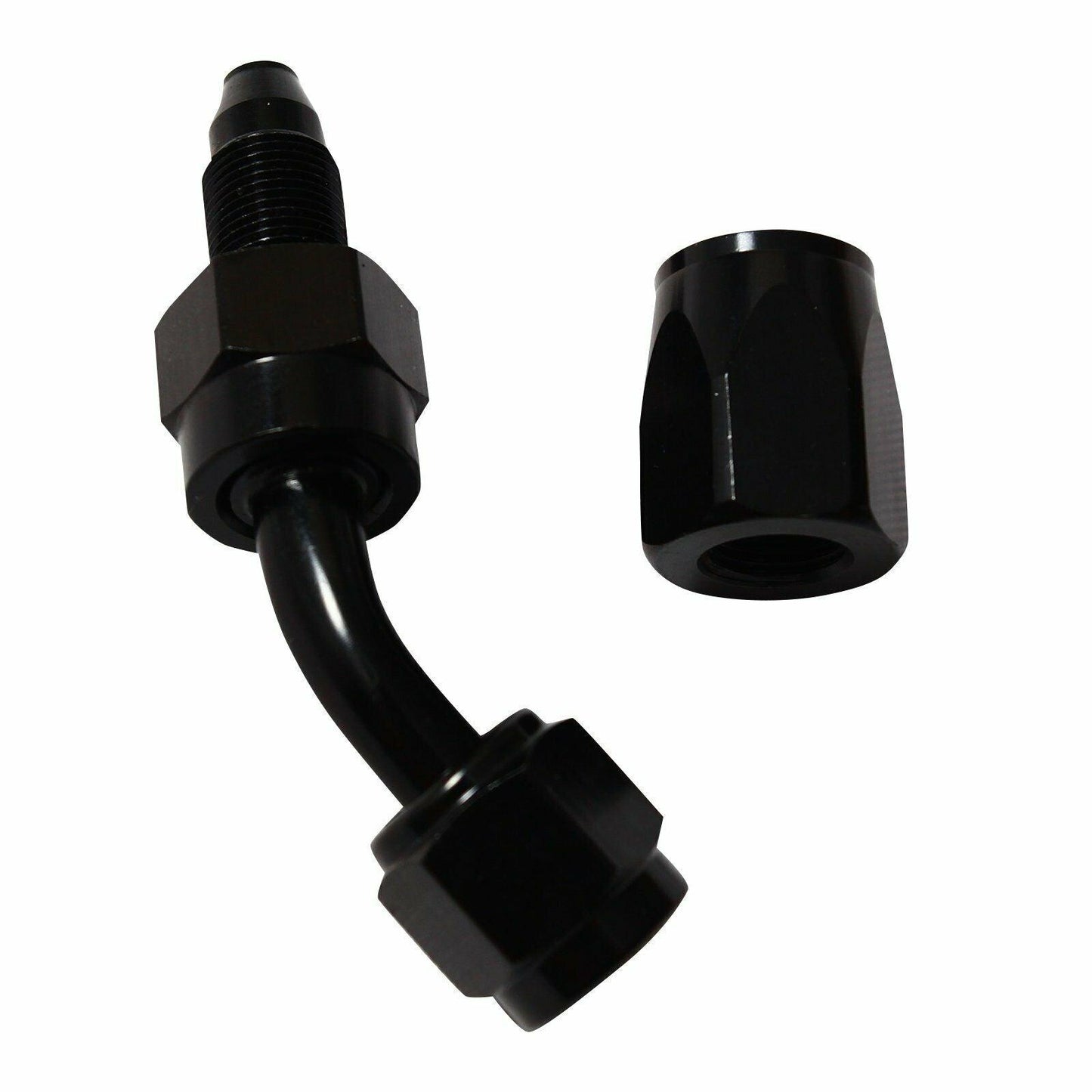
                  
                    Black AN8 AN-8 45 Degree Swivel Oil/Fuel/Air/Gas Hose Line End Fitting Adapter - www.blackhorse-racing.com
                  
                