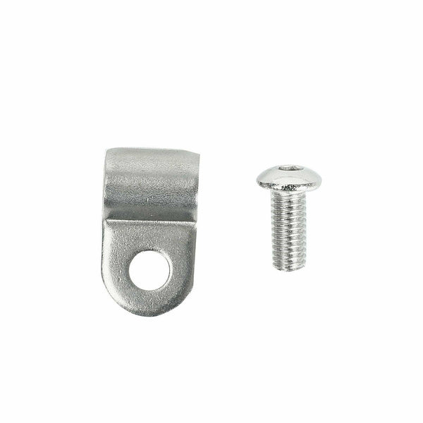 3/16" 24pc Brake Line Clamp W/Screw Street Rod Stainless Steel Dune Buggy Custom - www.blackhorse-racing.com