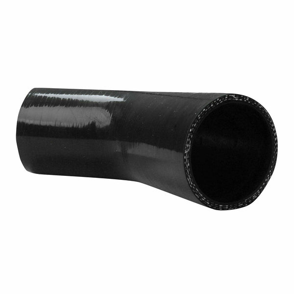 76mm to 76mm 3" Inch 45 Degree Elbow Silicone Turbo Hose Coupler Pipe Black - www.blackhorse-racing.com