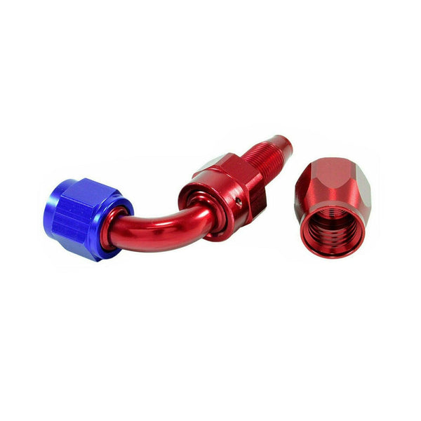 Swivel Oil Fuel Line Hose End Fitting AN4 Straight 90° - www.blackhorse-racing.com