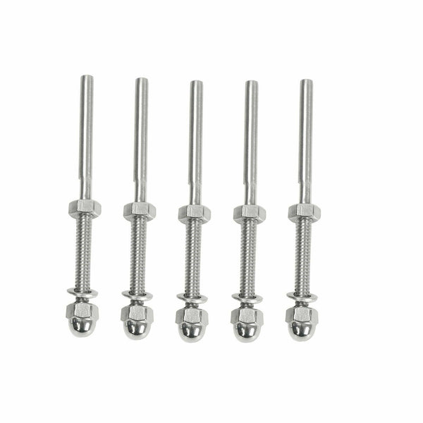 Stainless Steel T316 Swage Threaded Tensioner End Fitting 1/8" Cable Railing X50 - www.blackhorse-racing.com