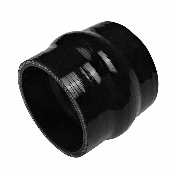 Silicone Hump Hose Coupler Joiner 51mm 2" (4-ply) Pipe Turbo Black - www.blackhorse-racing.com