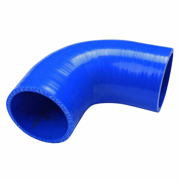 2.5" Blue 90 Degree Elbows Silicone Coupler Intercooler&Intake Turbo Hose 63MM - www.blackhorse-racing.com