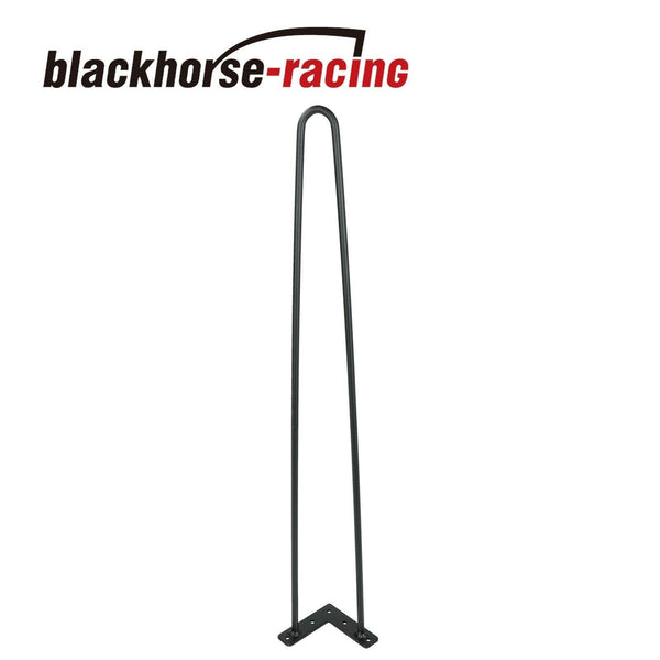 30" Coffee Table Metal Hairpin Legs Solid Iron Bar Black Set of 4 - www.blackhorse-racing.com