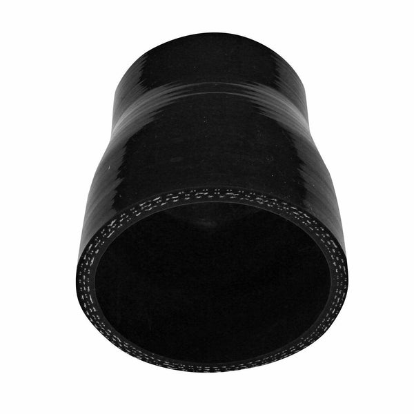 Black 2 3/4"-3" Straight Reducer Silicone Coupler Hose 70-76mm Exhaust Pipe - www.blackhorse-racing.com