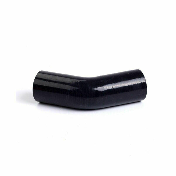 1.5" 4-PLY 45 DEGREE ELBOW TURBO/INTAKE PIPING SILICONE COUPLER HOSE BLACK 38mm - www.blackhorse-racing.com