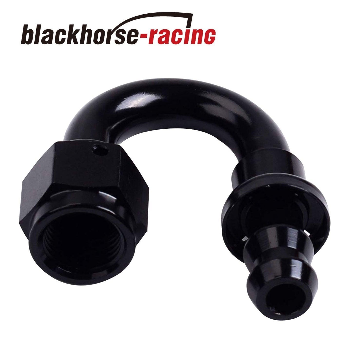 
                  
                    2PC Black AN 10  180 Degree Aluminum Swivel Oil Fuel Line Hose End Fitting 10-AN - www.blackhorse-racing.com
                  
                