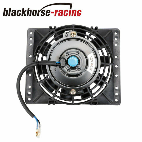 2X 6 Inch Push Pull Electric Cooling Radiator Slim Fan 12V 650CFM Reversible Kit - www.blackhorse-racing.com