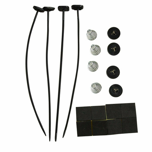 16" BLACK ELECTRIC RADIATOR COOLING FAN+3/8" PROBE GROUND THERMOSTAT SWITCH KIT - www.blackhorse-racing.com