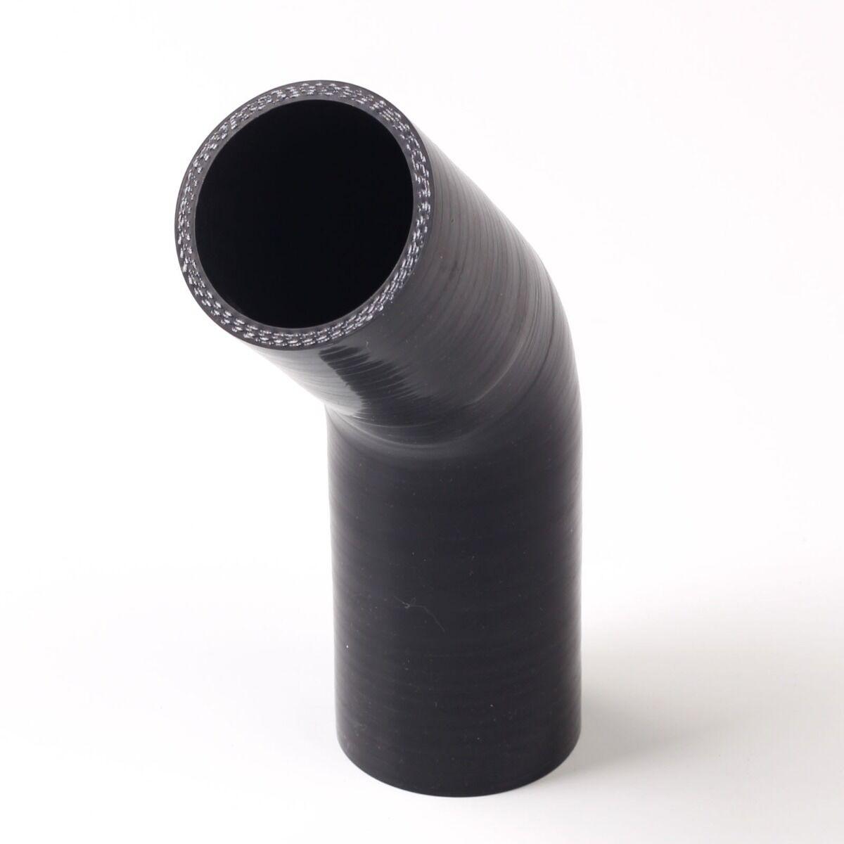 
                  
                    2.5" 4-PLY 45 DEGREE ELBOW TURBO/INTERCOOLER/INTAKE SILICONE COUPLER HOSE BLACK - www.blackhorse-racing.com
                  
                