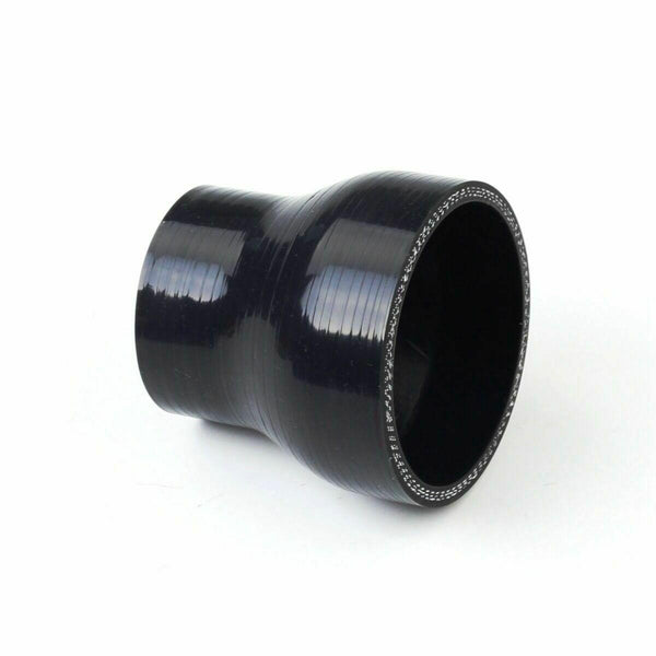Black 2.25" 2-1/4" to 3" Straight Silicone Hose Reducer Turbo 57-76mm Coulper - www.blackhorse-racing.com