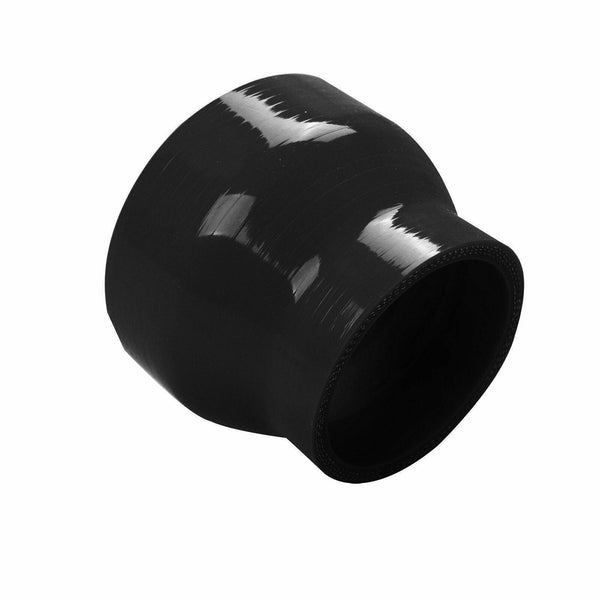 Black 1.75" to 2.5" 45 - 63 mm Straight Silicone Hose Reducer Turbo Coupler - www.blackhorse-racing.com