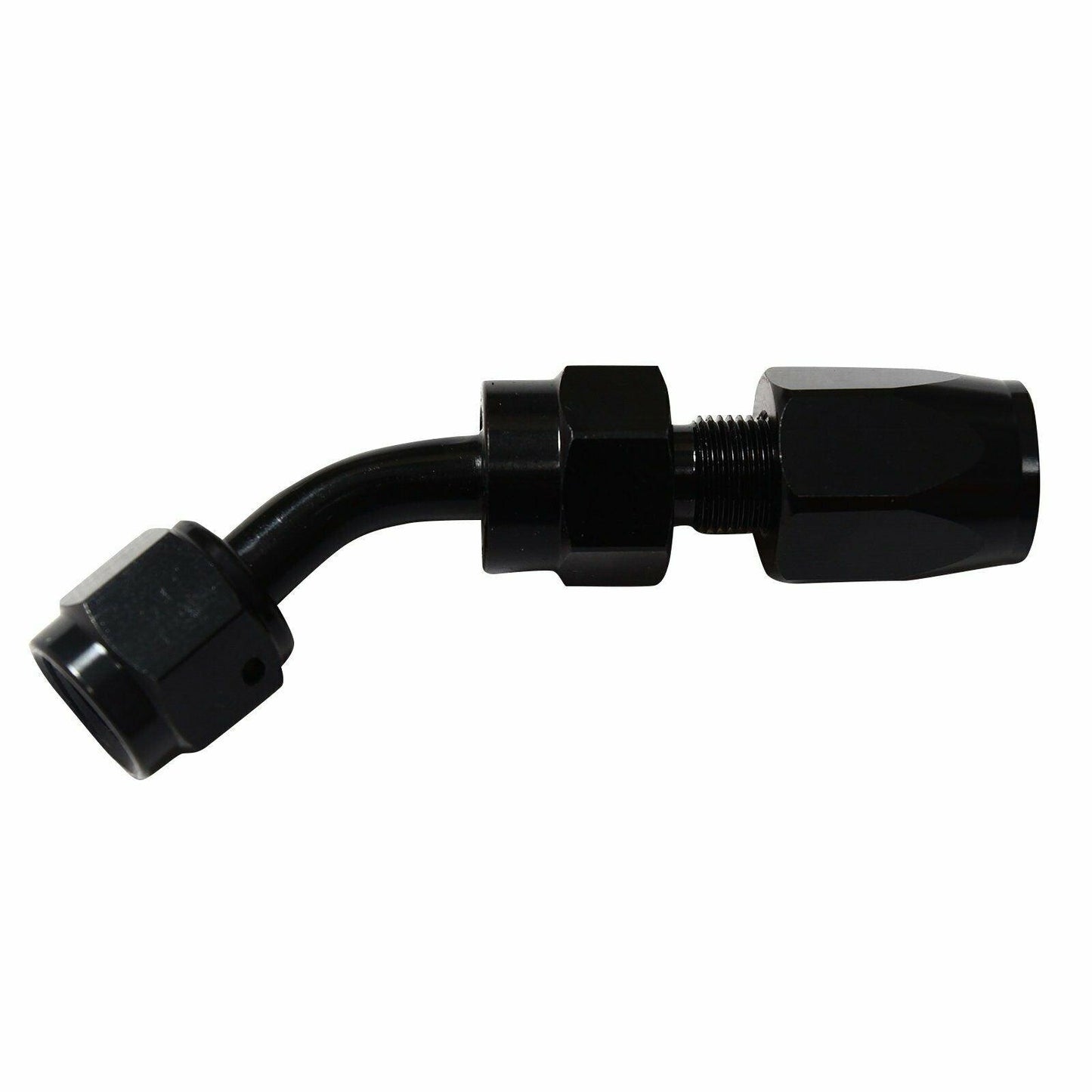 
                  
                    Black AN8 AN-8 45 Degree Swivel Oil/Fuel/Air/Gas Hose Line End Fitting Adapter - www.blackhorse-racing.com
                  
                