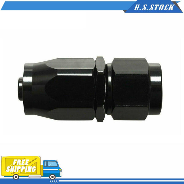 AN-6 6AN AN6 Straight Fuel Swivel Fitting Hose End Oil Fuel Adaptor Black - www.blackhorse-racing.com